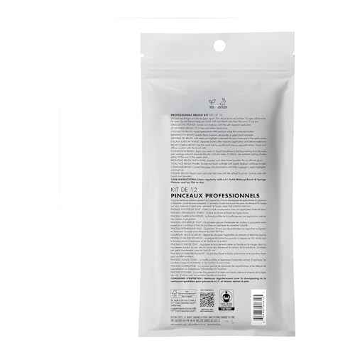 e.l.f. Professional Set of 12 Makeup Brushes, Pro-Worthy Makeup Brushes For A Flawless Full-Face Application, Vegan & Cruelty-Free