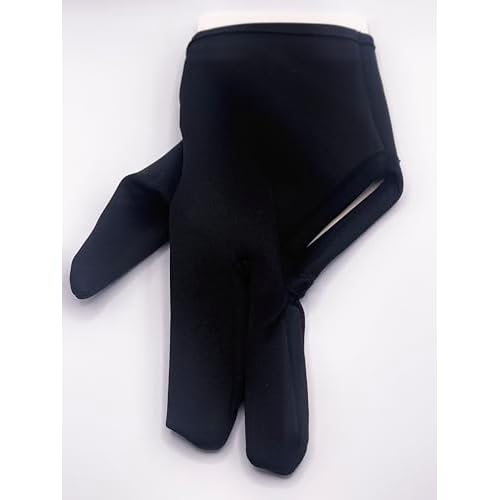 Heat Resistant Gloves for Hair Styling Curling, for Barber, Hair Straightening, Keratin Treatment, Curling, Flat Iron, 3 Fingers Glove Hairdressing, Hand Protective Glove, Black, 1 Pcs