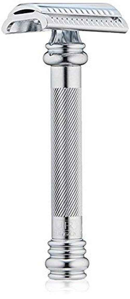 G.B.S Men's Shave Kit, Double Edge Razor and Brush Stand Shaving Bowl, Soap and DE Razor Blades Stubble Remover Effortless Glide