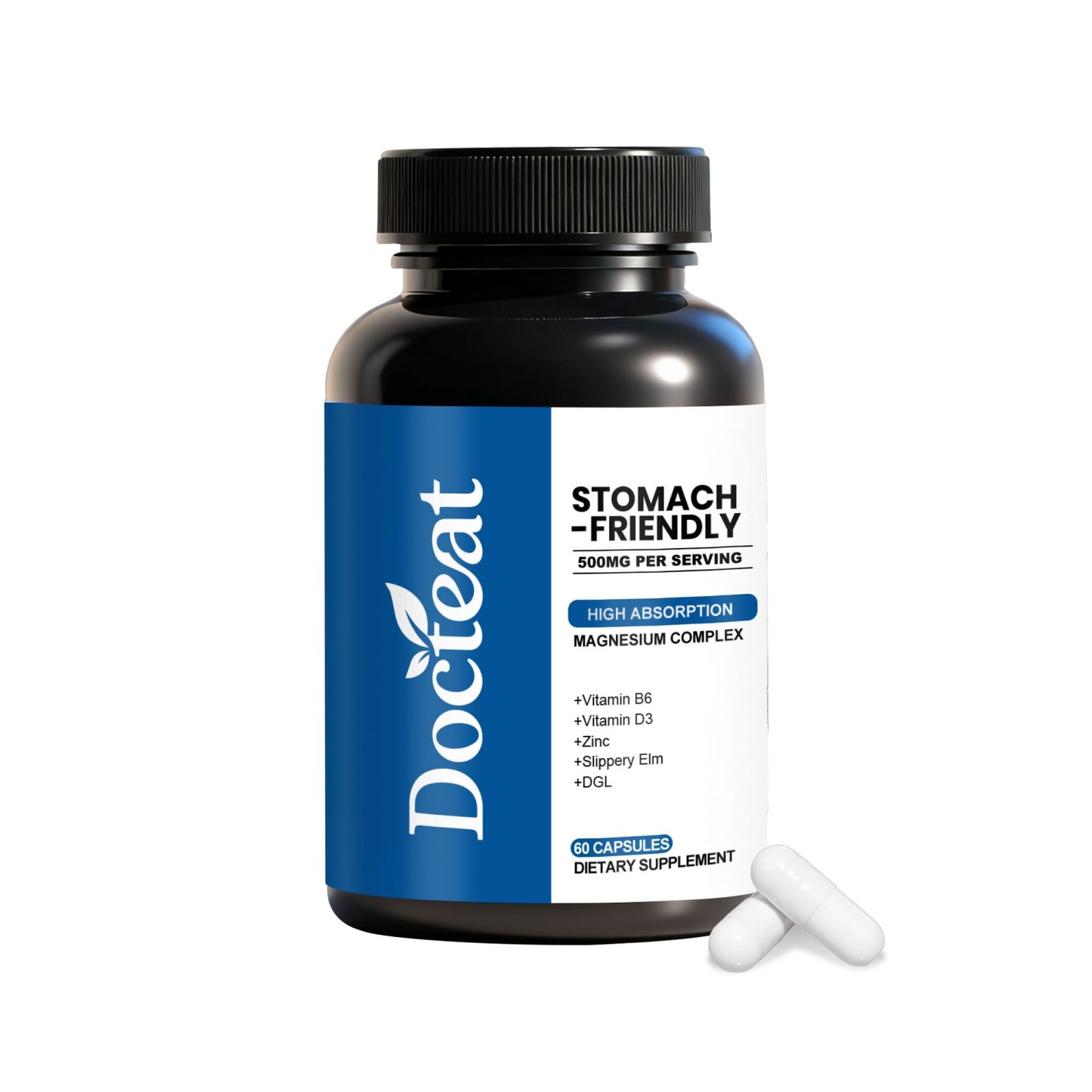 Vitamin B6 D3 Magnesium Zinc Supplement 60 Capsules for Immune & Hair Health