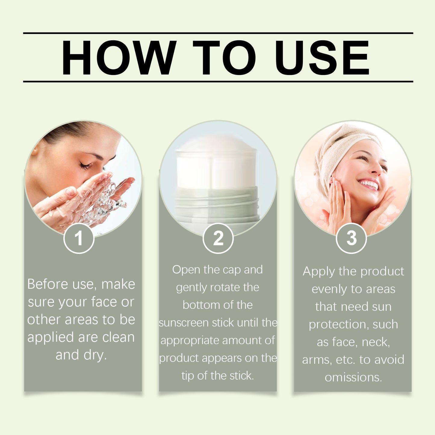 Transparent Sunscreen Protection Stick - UVA/UVB Non-Sticky Sun Care