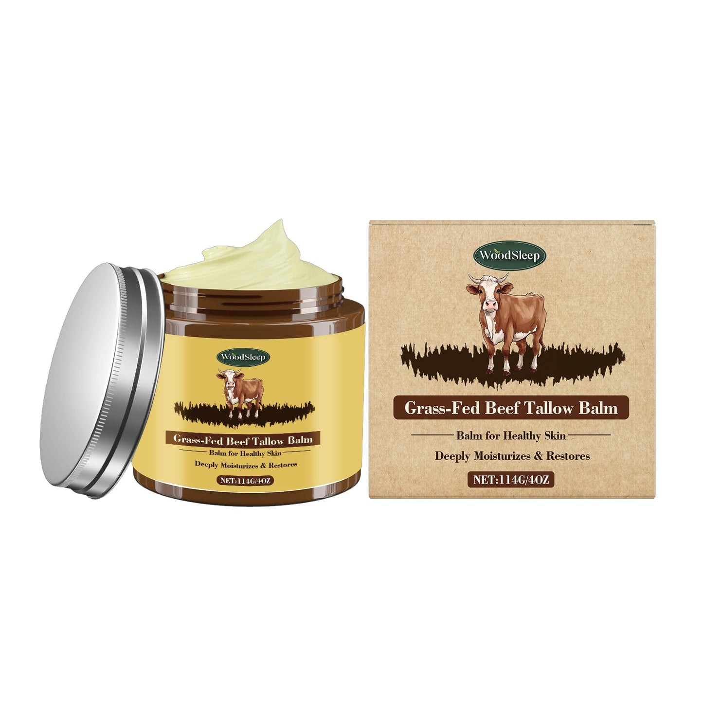 Cow Fat Skin Care Cream - Hydrating Body Moisturizer 114g