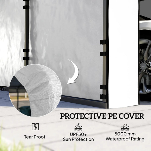 Carport Replacement Sidewall Panel - Fits 12' x 20' Carports