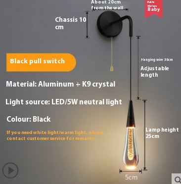 Customizable Modern Crystal Glass Pendant Lights with LED Options