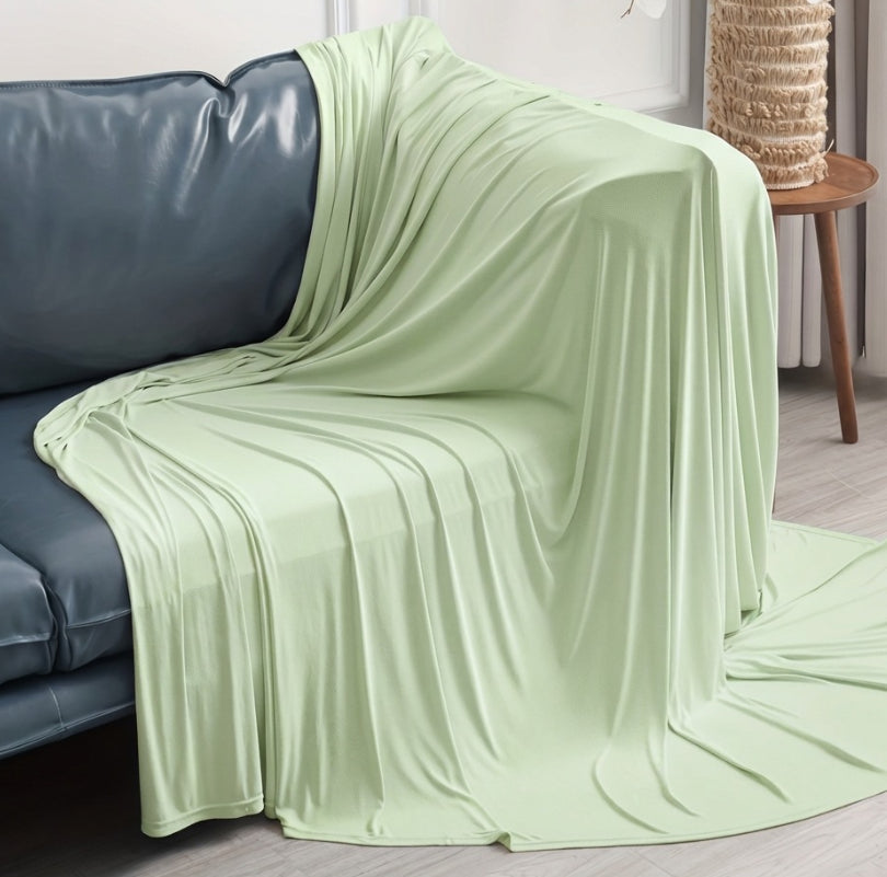 Ice-Silk Cooling Summer Blanket - Temperature-Reducing Home Bedding