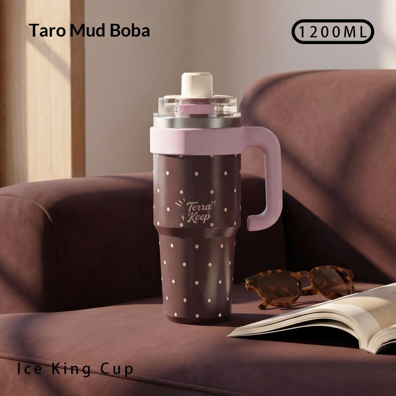 Large Capacity Ceramic Covered Water Bottle with 316L Inner Tank – Multiple Styles & 1200ML
