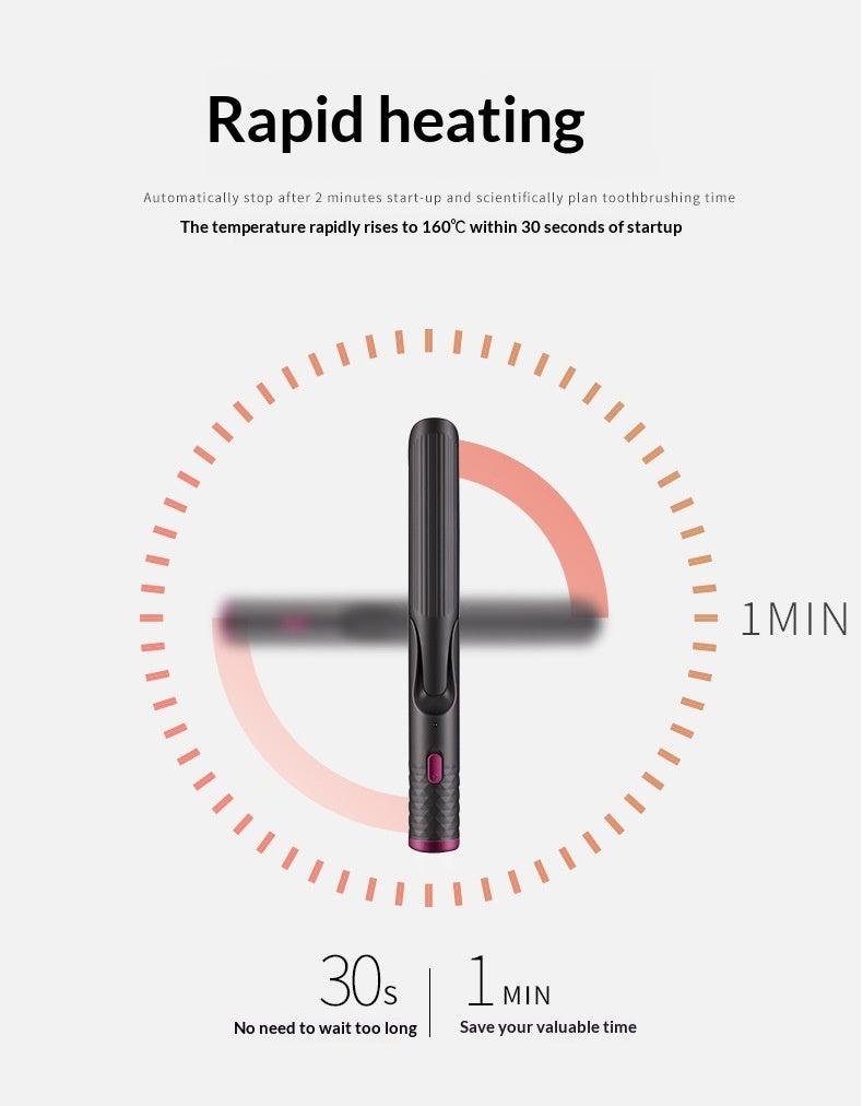 Mini Hair Straightening and Curling Iron - Dual Function Styling Tool