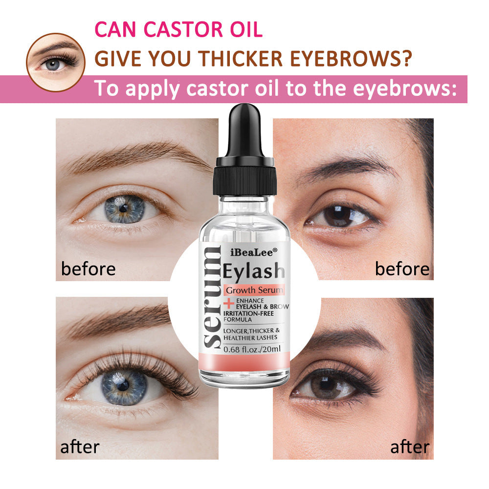 Black Curling Eyelash Essence - Natural & Long-lasting 20ml