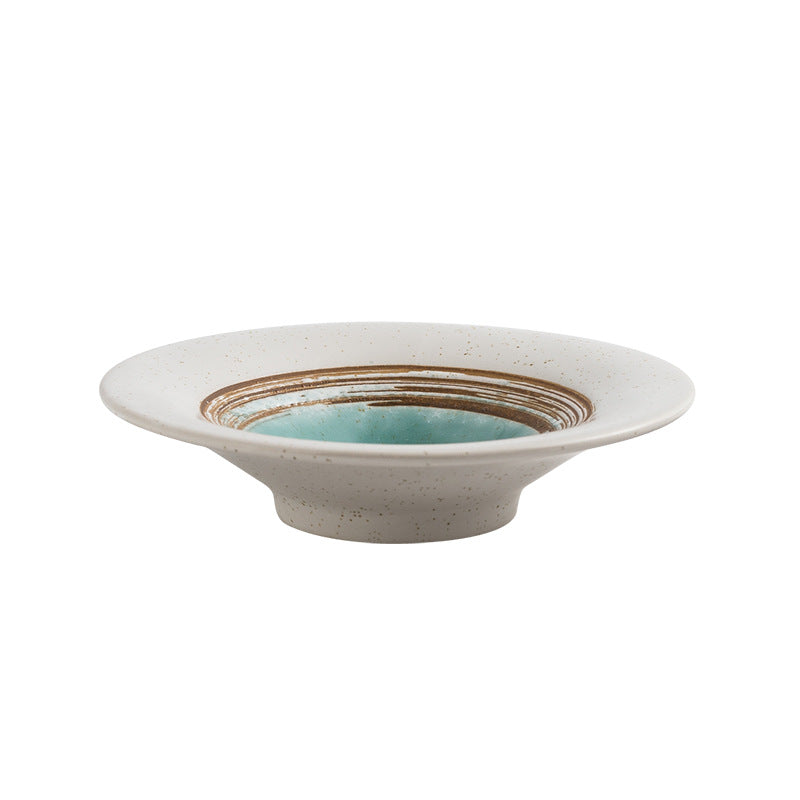 High Legged Ceramic Soup Bowl - Microwave & Dishwasher Safe Home Dinnerware