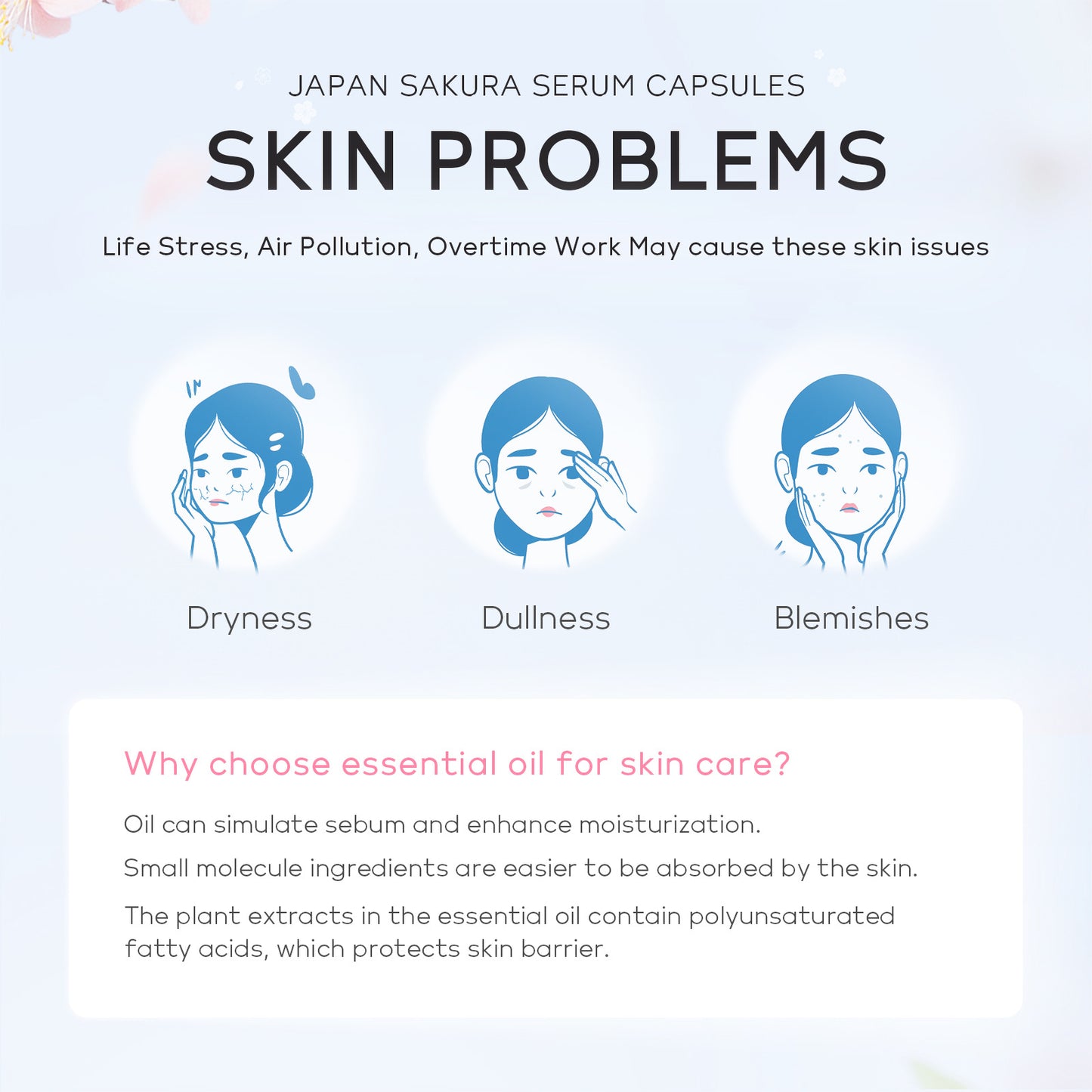 Hydrating Sakura Facial Capsules - 30 Count Hydrating Serum Set