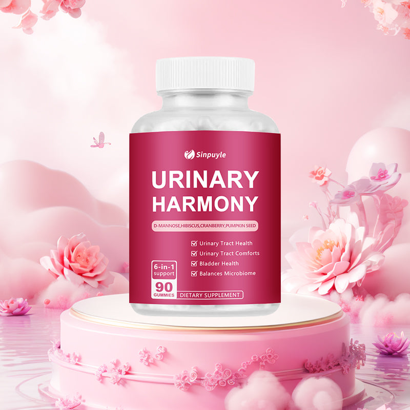 D-Mannose Cranberry Gummies - 6-in-1 Bladder Health Supplement - 90 Count