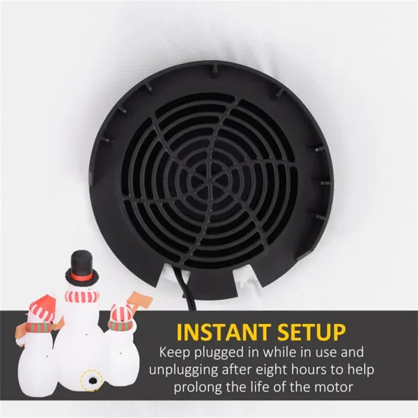 Inflatable Christmas Snowman Decoration with LED Lights