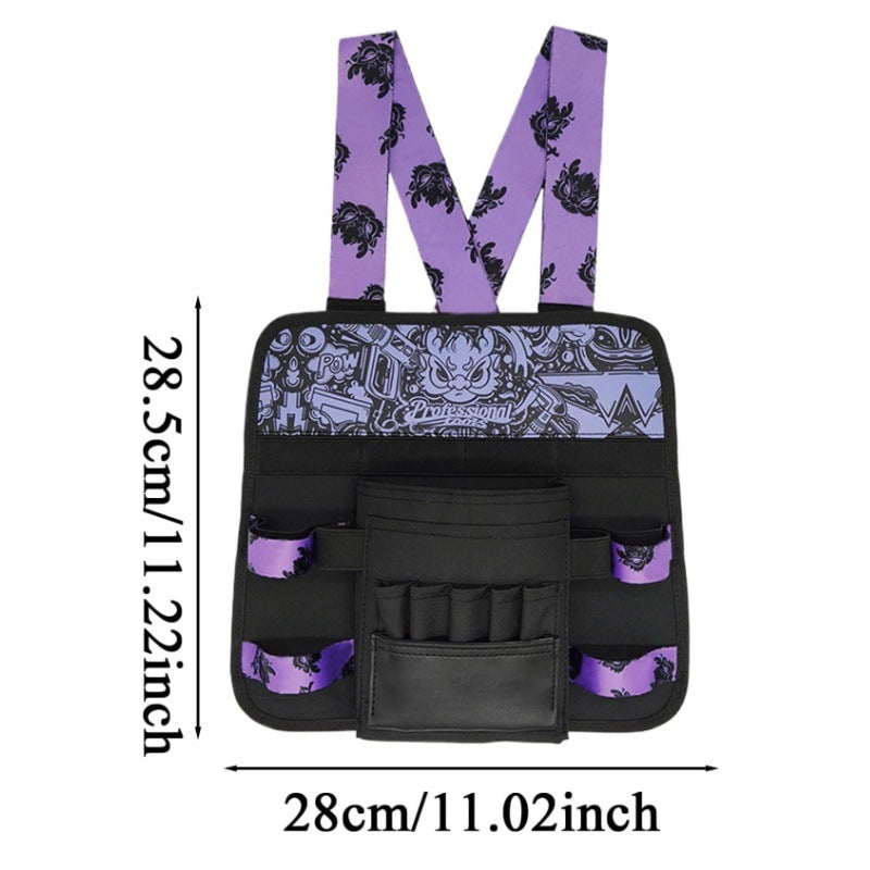 Large Waterproof Storage Bag 12 Inch Oxford Cloth Black and Purple