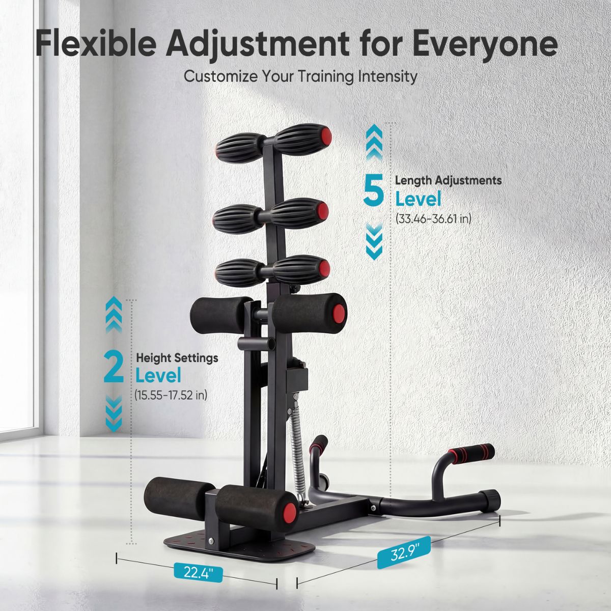 Adjustable Deep Squat Machine for Home Gym - Compact Design