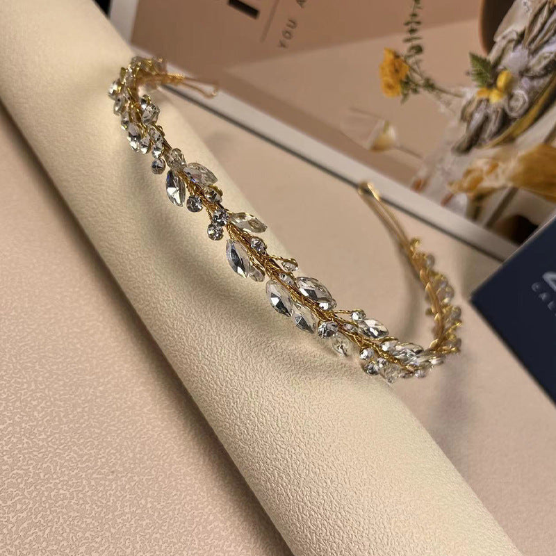 Glass Hairband - Gold
