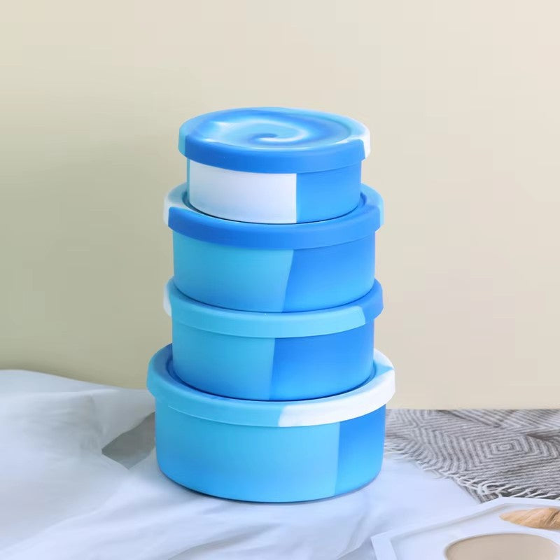 Silicone Refrigerator Crisper Box - Portable Food Storage Container for Home and Office