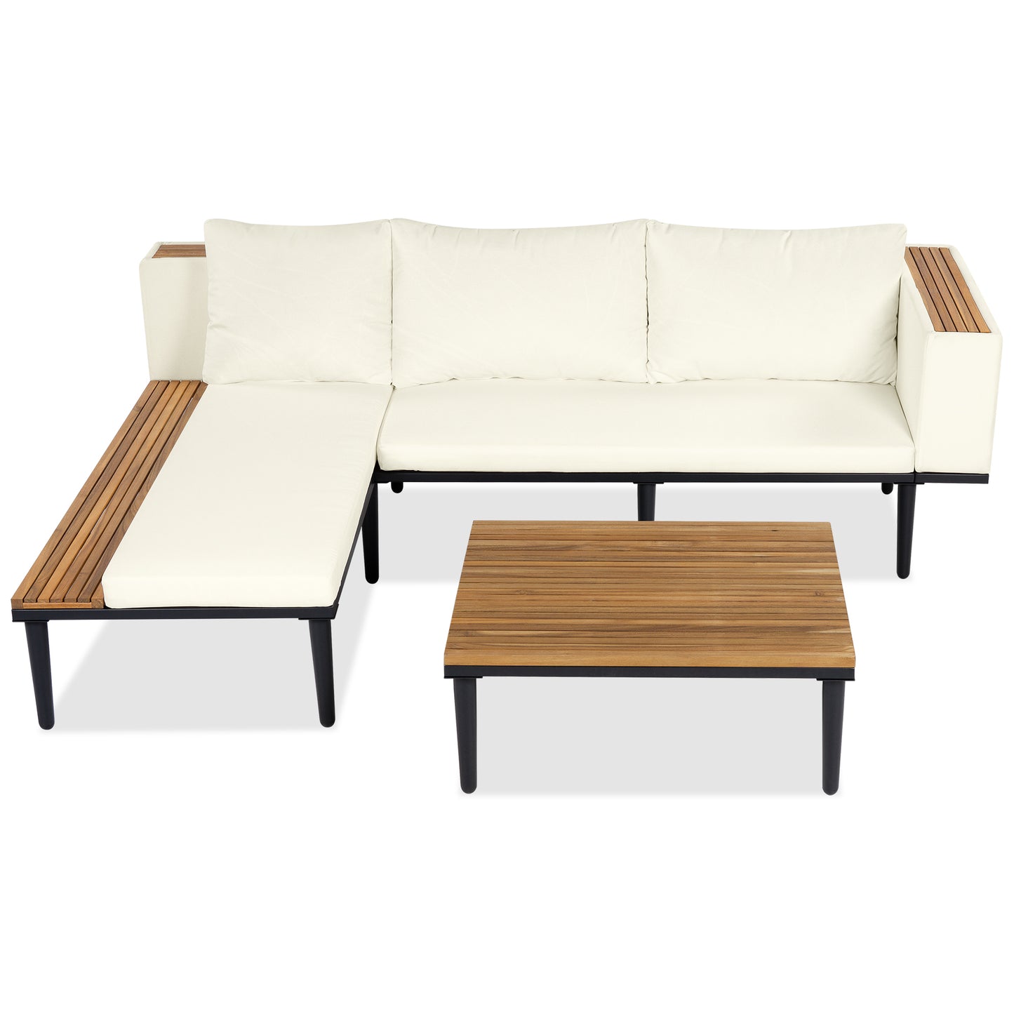 Luxury Patio Furniture Set With Removable Cushions And Coffee Table,