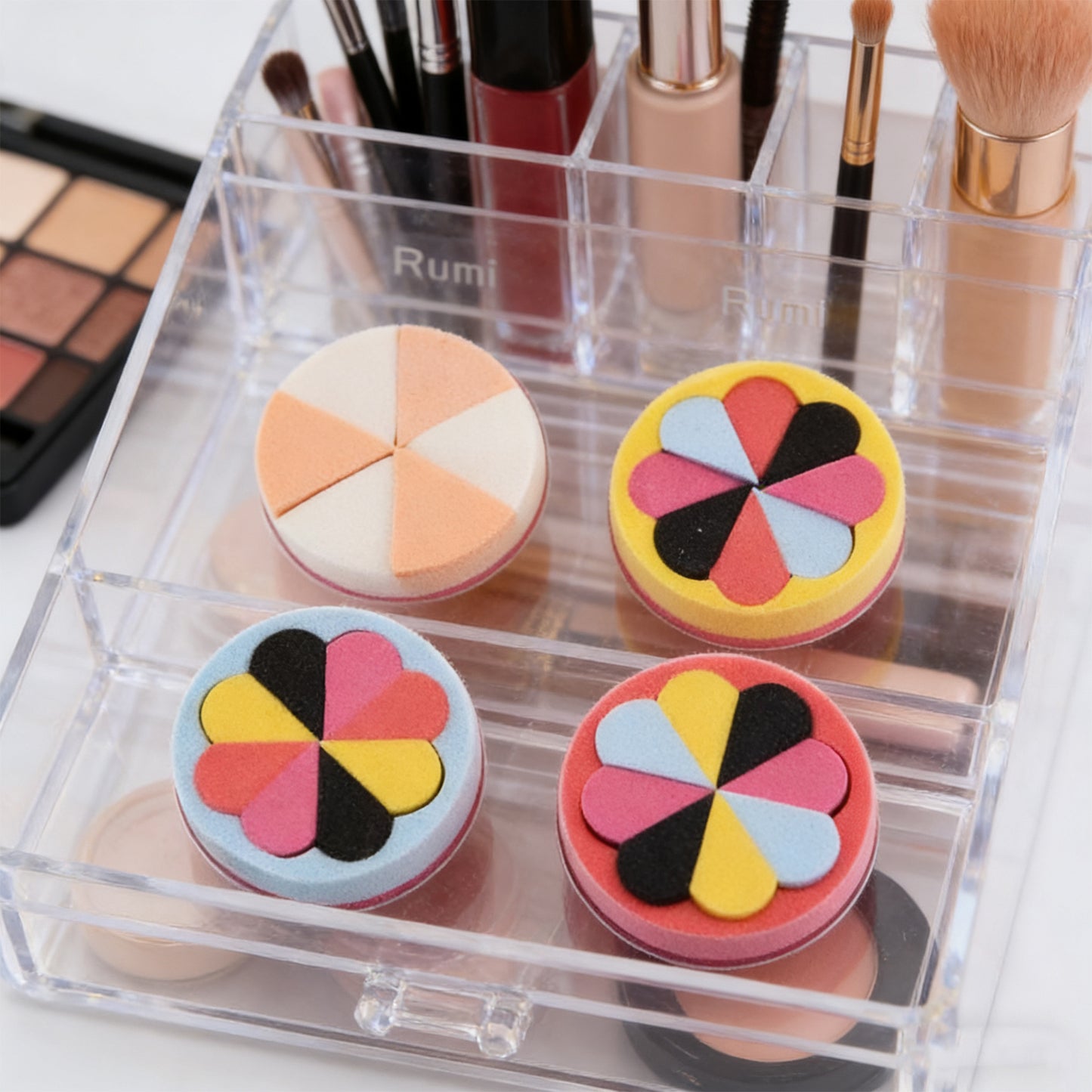 Soft Makeup Powder Puffs - 6 Piece Face Application Set