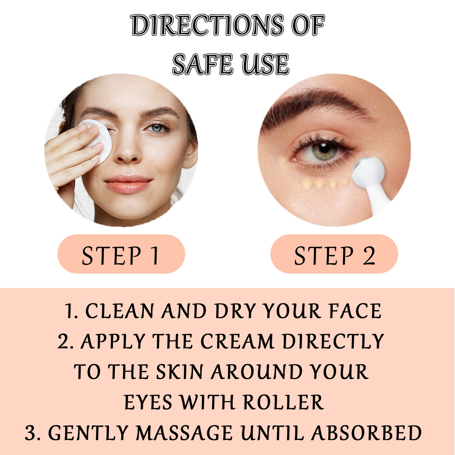 Firming Eye Cream Roll-On with Niacinamide & Hyaluronic Acid - 15ml