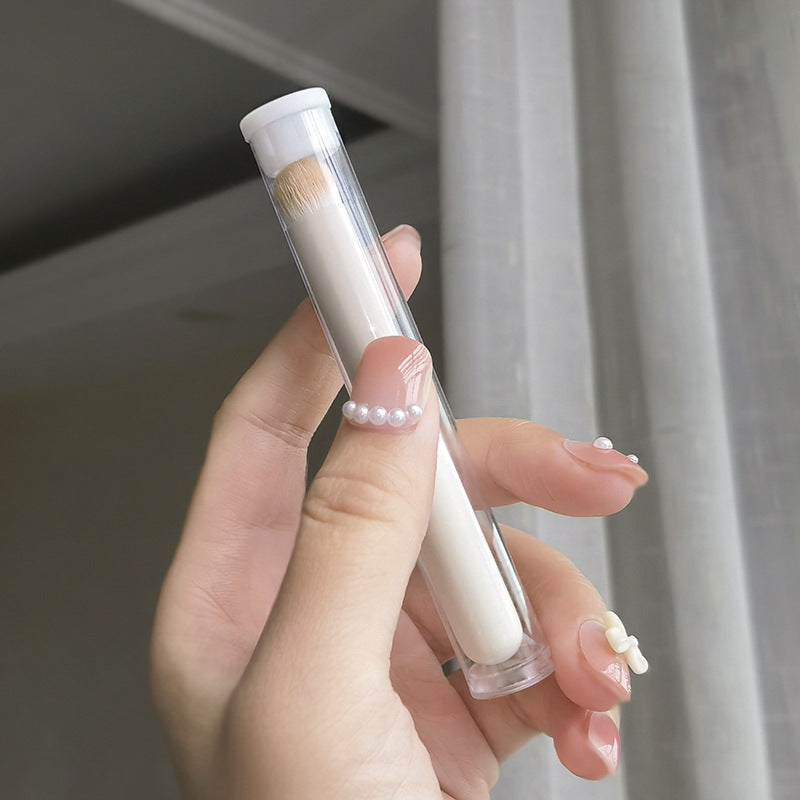 Mini Lip Brush Concealer Brush with Round Head for Makeup - Pink & Yellow Variants
