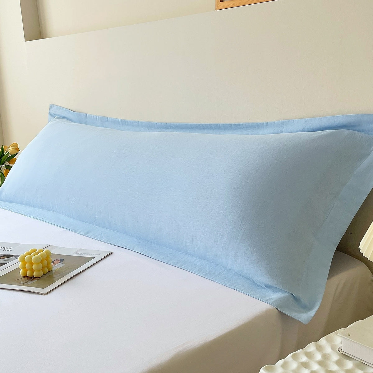 Double Cotton Pillowcase Cover Set - Modern Minimalist Home Decor
