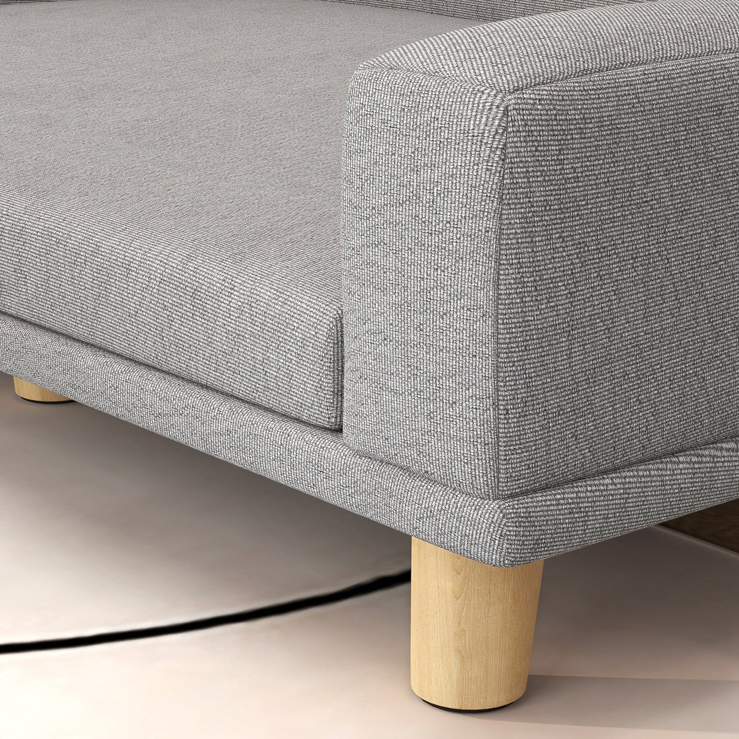 Large Pet Sofa Bed with Washable Cushion - Gray, 780x175x650 mm