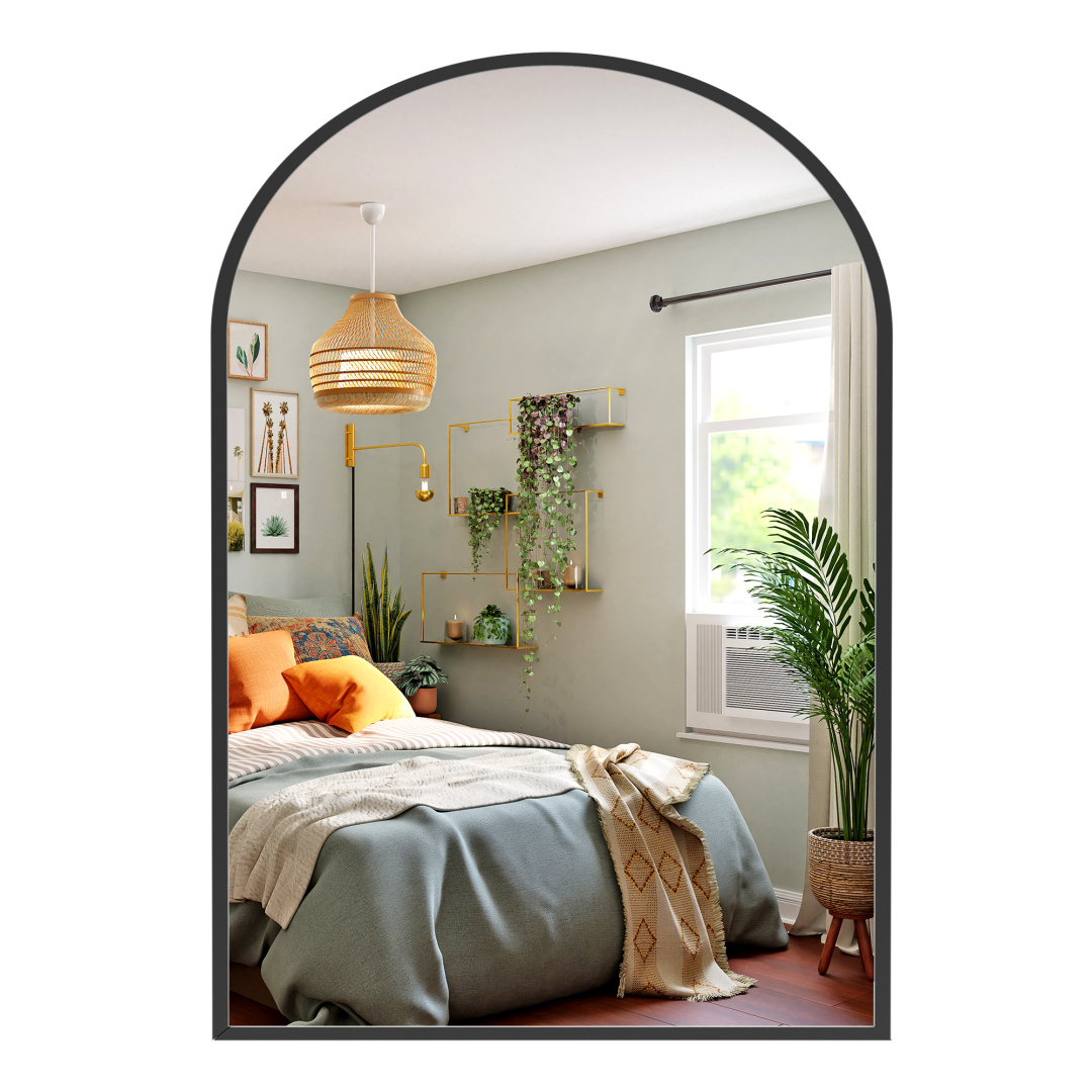 Bathroom Wall Mirror, Metal Frame Vanity Mirror For Bedroom,