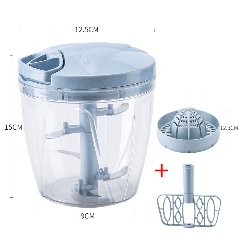 Hand-Pulled Meat Grinder and Vegetable Mincer 900ml - Multi-Function Kitchen Tool