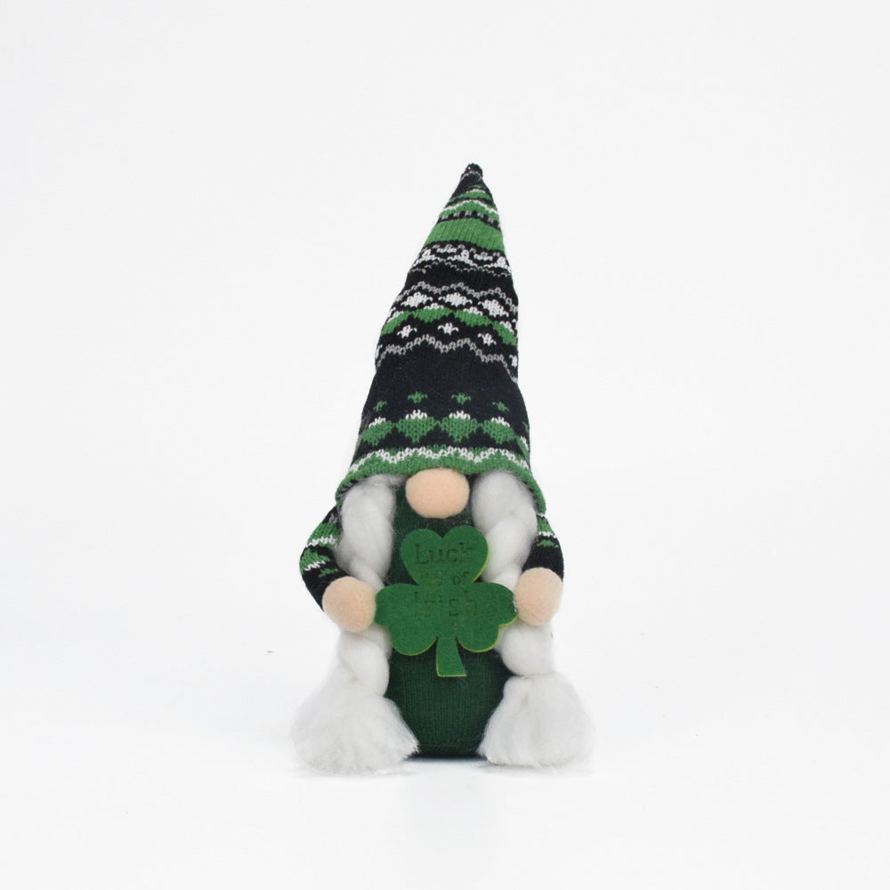 Saint Patrick's Day Baby Doll Decoration - Cloth Faceless Ornament for Home & Party