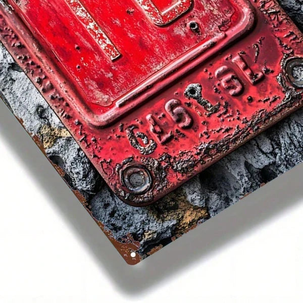 Metal Tin Sign Wall Decoration - 20 cm x 20 cm