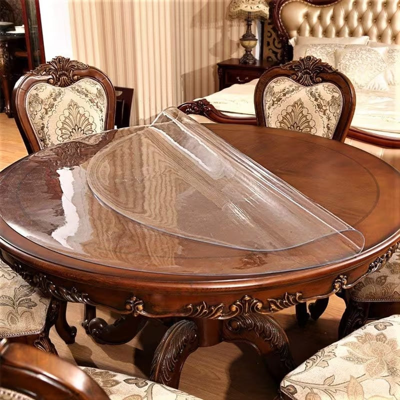 Waterproof Round PVC Table Cover - Heat Resistant Protector