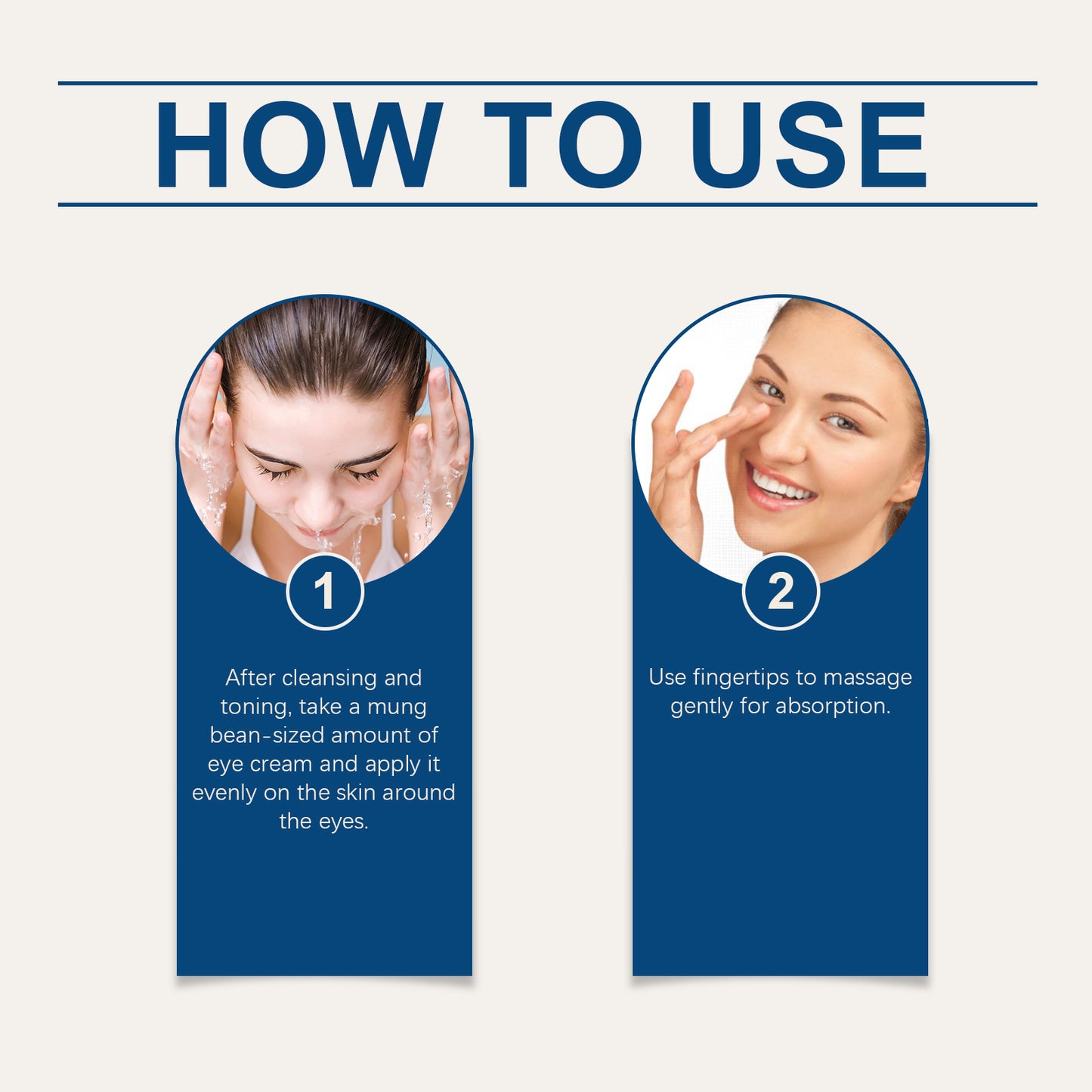 Moisturizing Firming Eye Cream with Hyaluronic Acid for Dark Circles