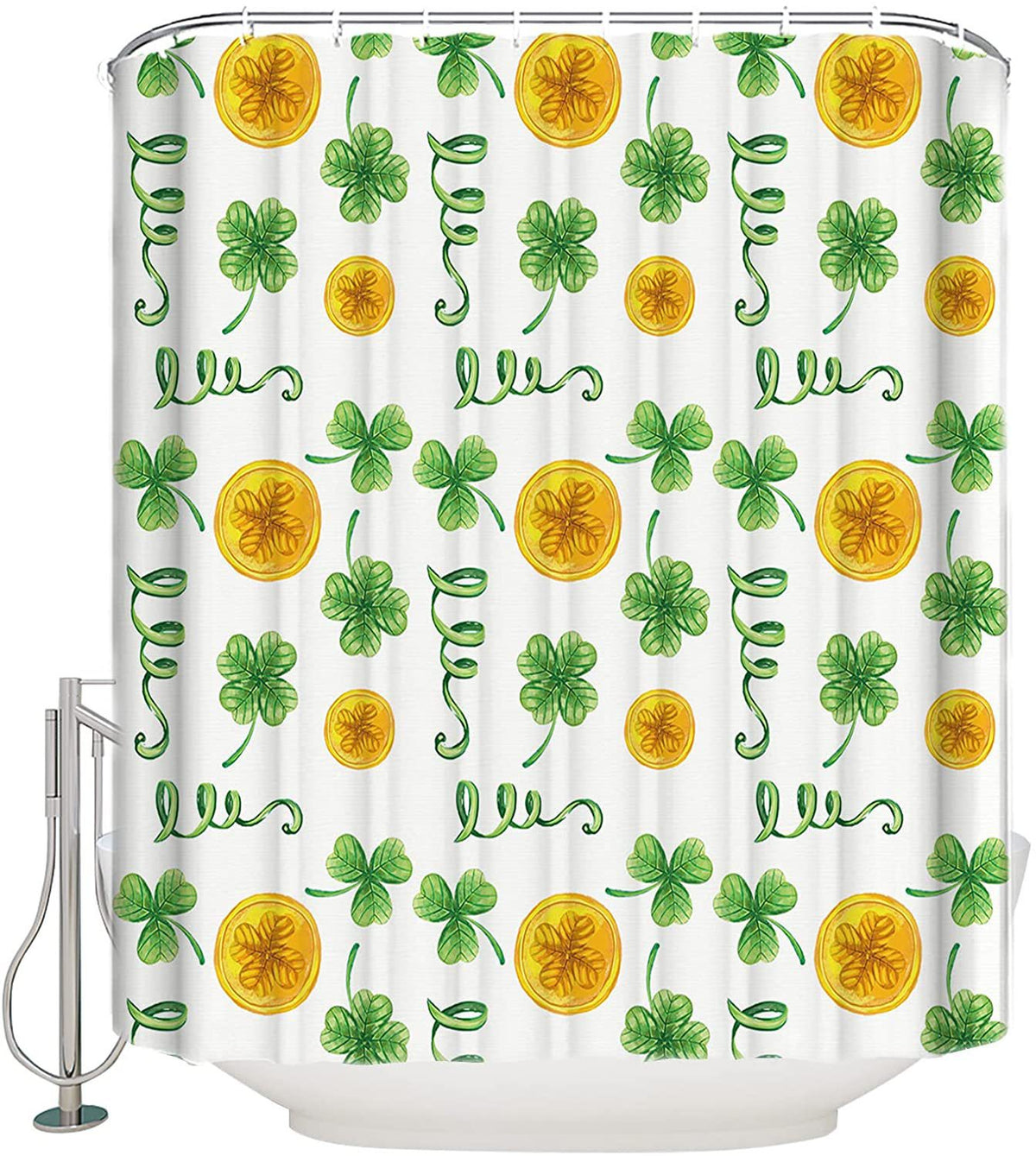 Waterproof Digital Printing Shower Curtain - Holiday Series Modern Bathroom Decor