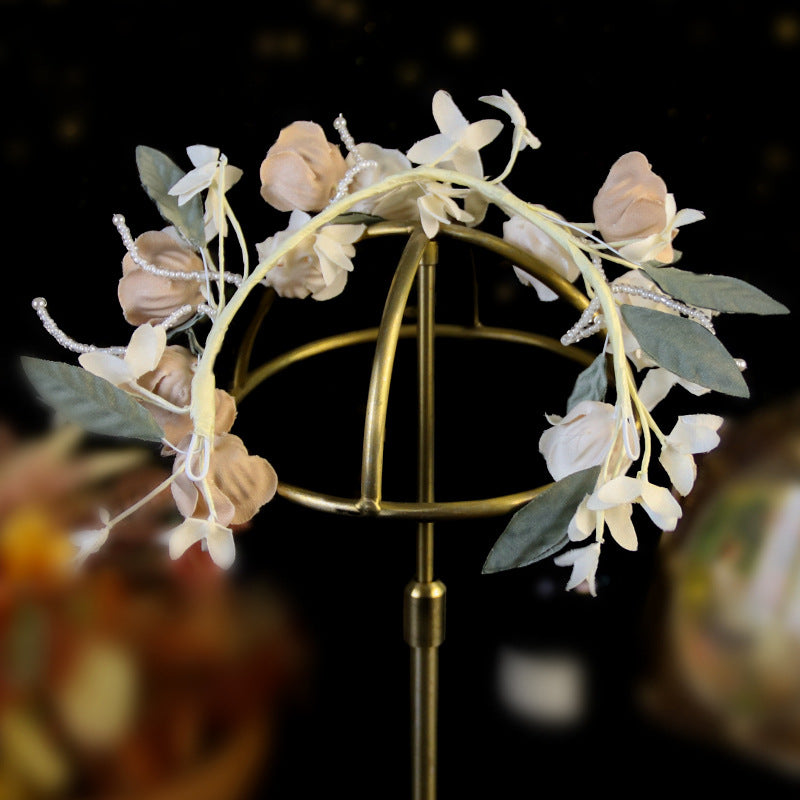 Floral Vintage Wedding Headband Wreath