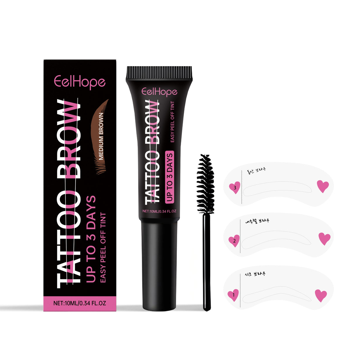Long Lasting Waterproof Eyebrow Gel - Dry, Smudge-Proof Brow Makeup
