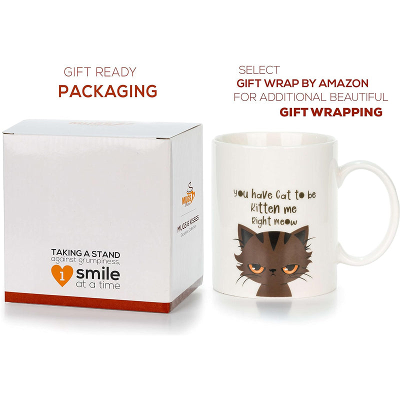 Funny Cat Lovers Coffee Mug - 325ml Ceramic Cup