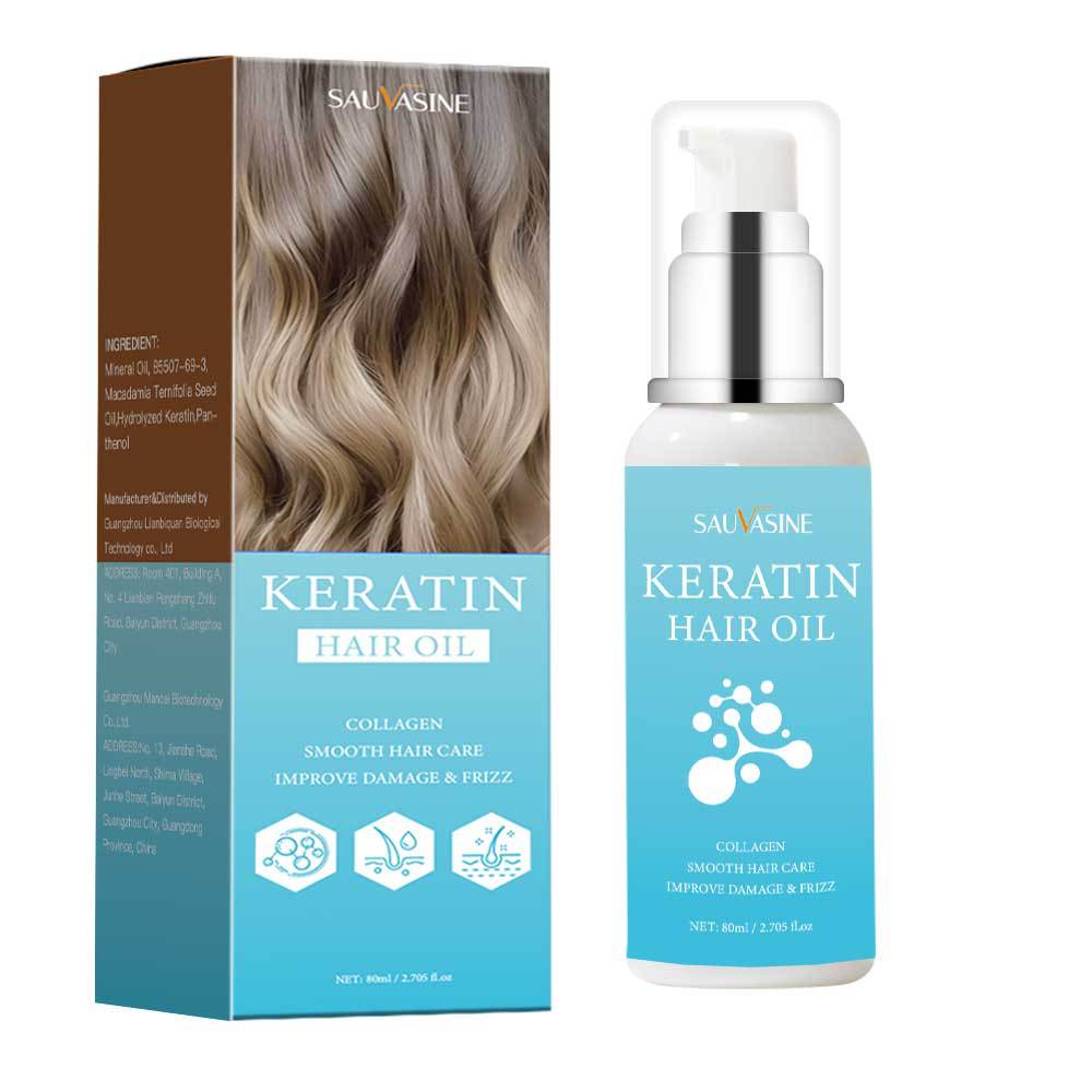 Keratin Hair Oil for Damage Repair & Smoothing - CJ Essential Oil