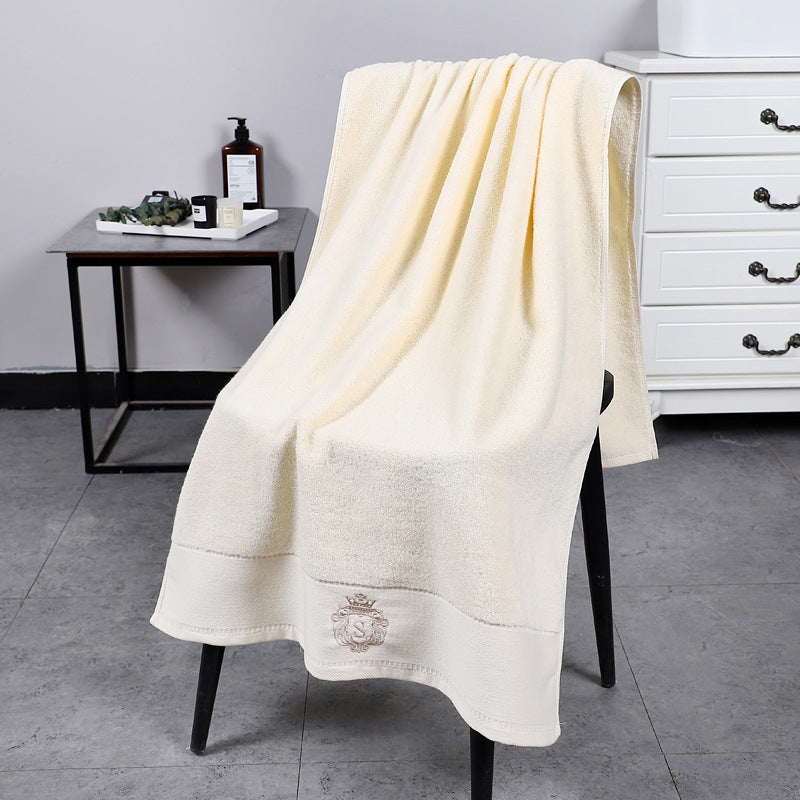 Thickened Cotton Bib Towel - Lint-Free, Soft, Durable 70x140cm