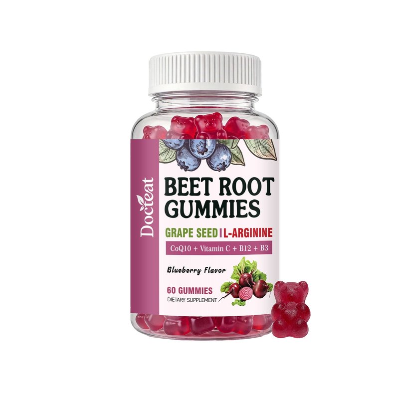 Beetroot Vitality Gummies with Vitamin C & CoQ10 - 60 Count