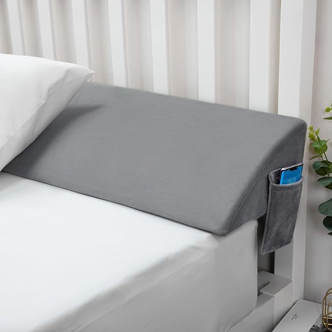 Long Wedge Pillow for Bed Support - Triangle Bed Filling Gap Cushion