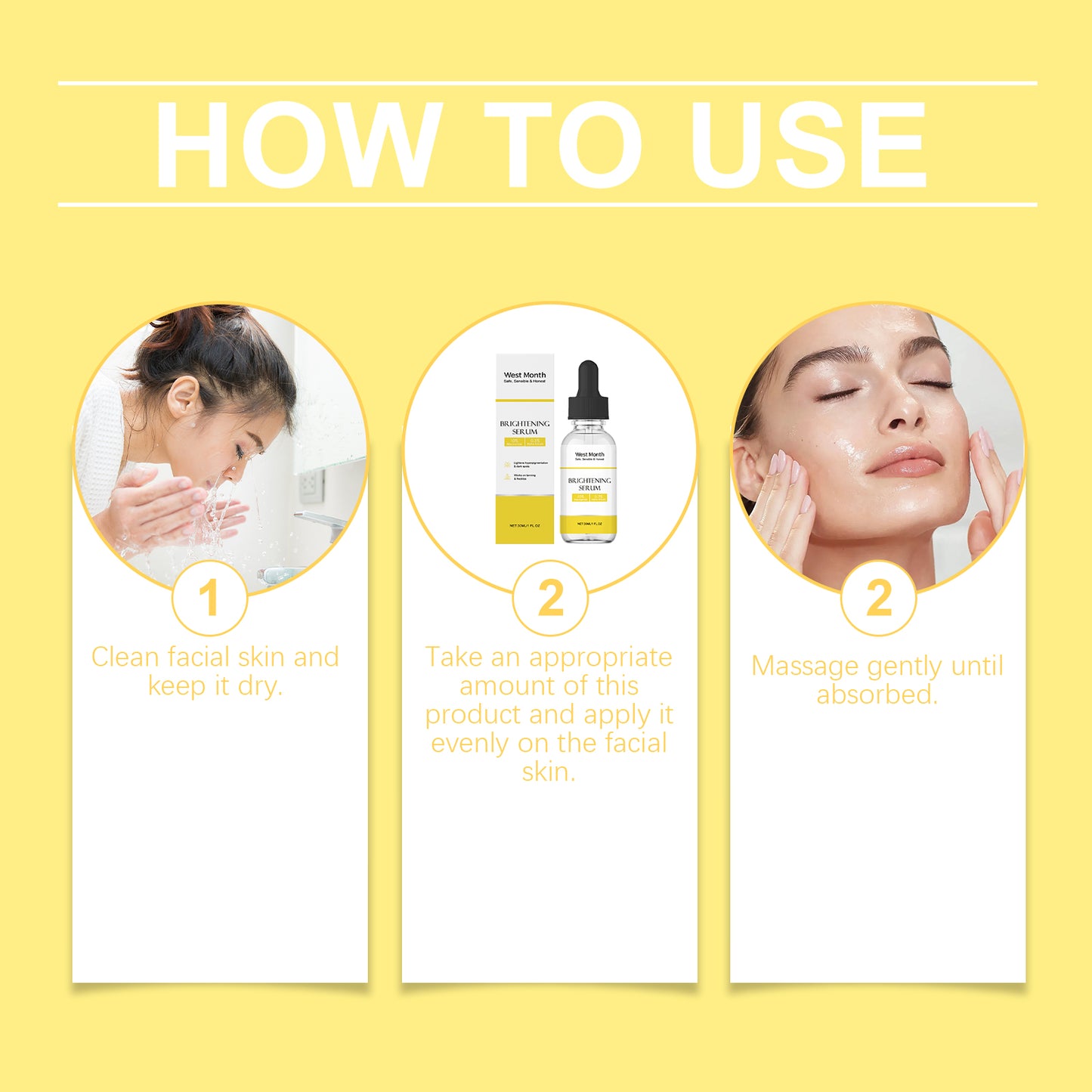 Brightening Facial Serum with Arbutin & Ceramide - 30ml Hydrating Formula
