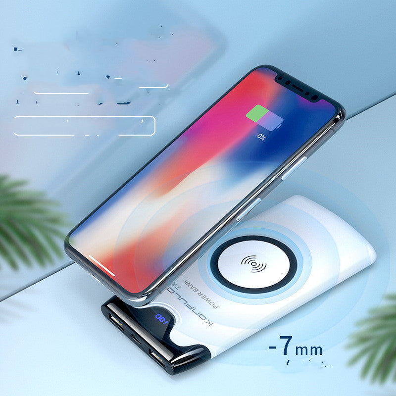 Power Bank 10000mAh Wireless Charging Hand-Crank Digital Display