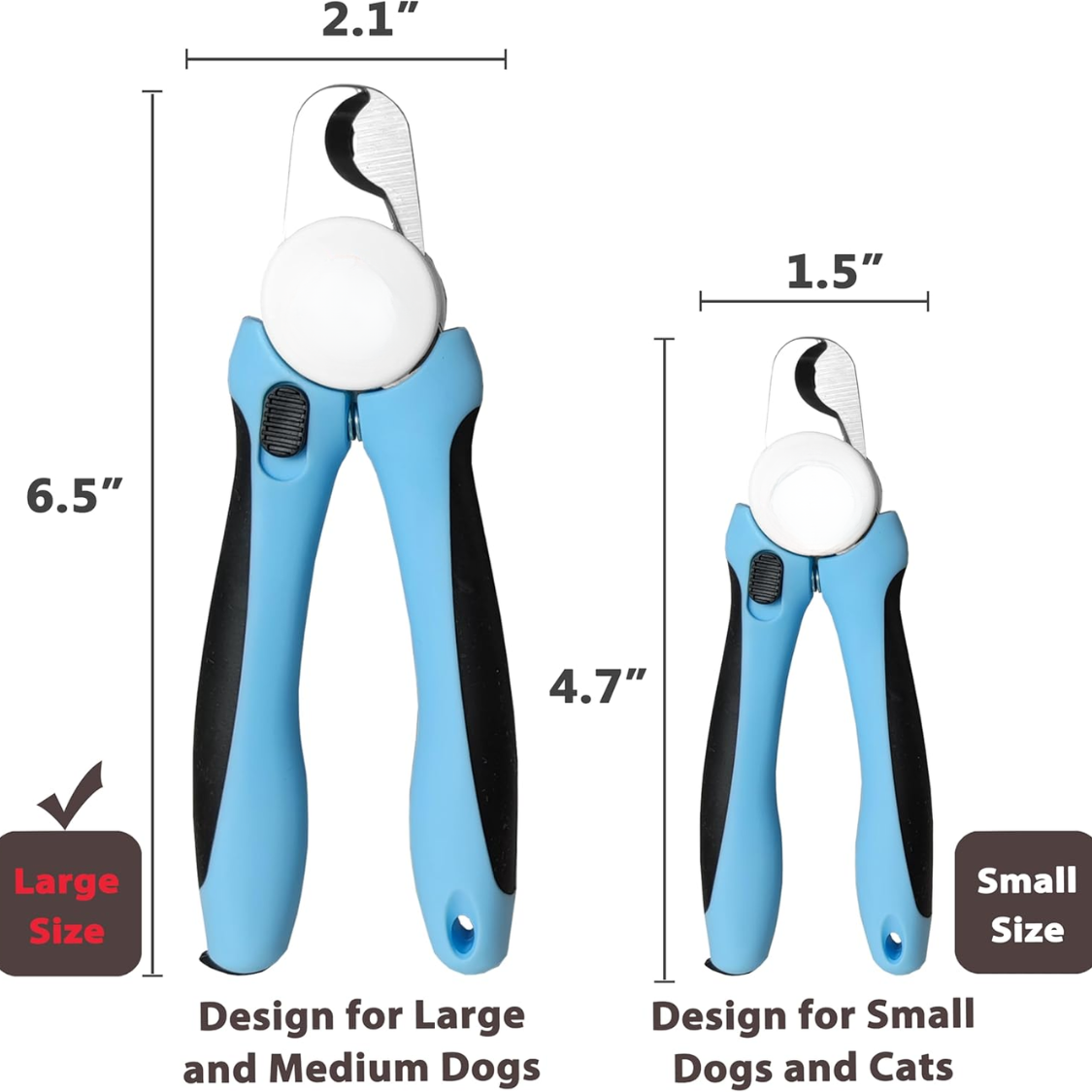 Professional Dog and Cat Nail Clippers & Trimmers with Safety Guard