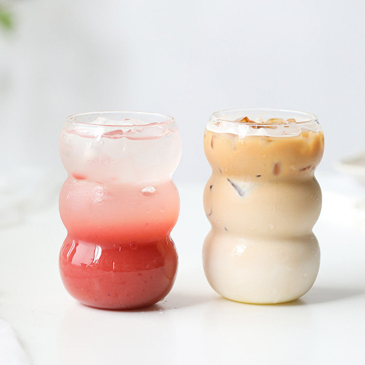Large Capacity Glass Coffee Cup - Transparent Drinkware for Home & Cafe