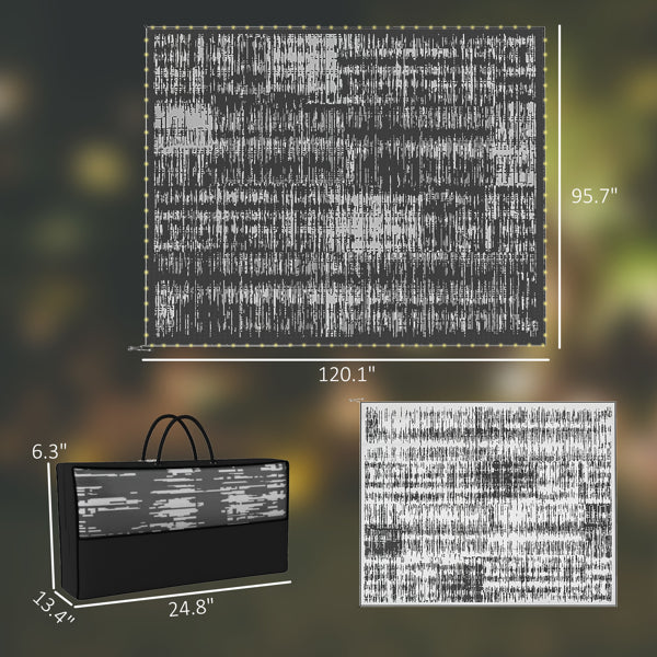 Reversible Waterproof Outdoor Rug - 120.1" x 95.7"