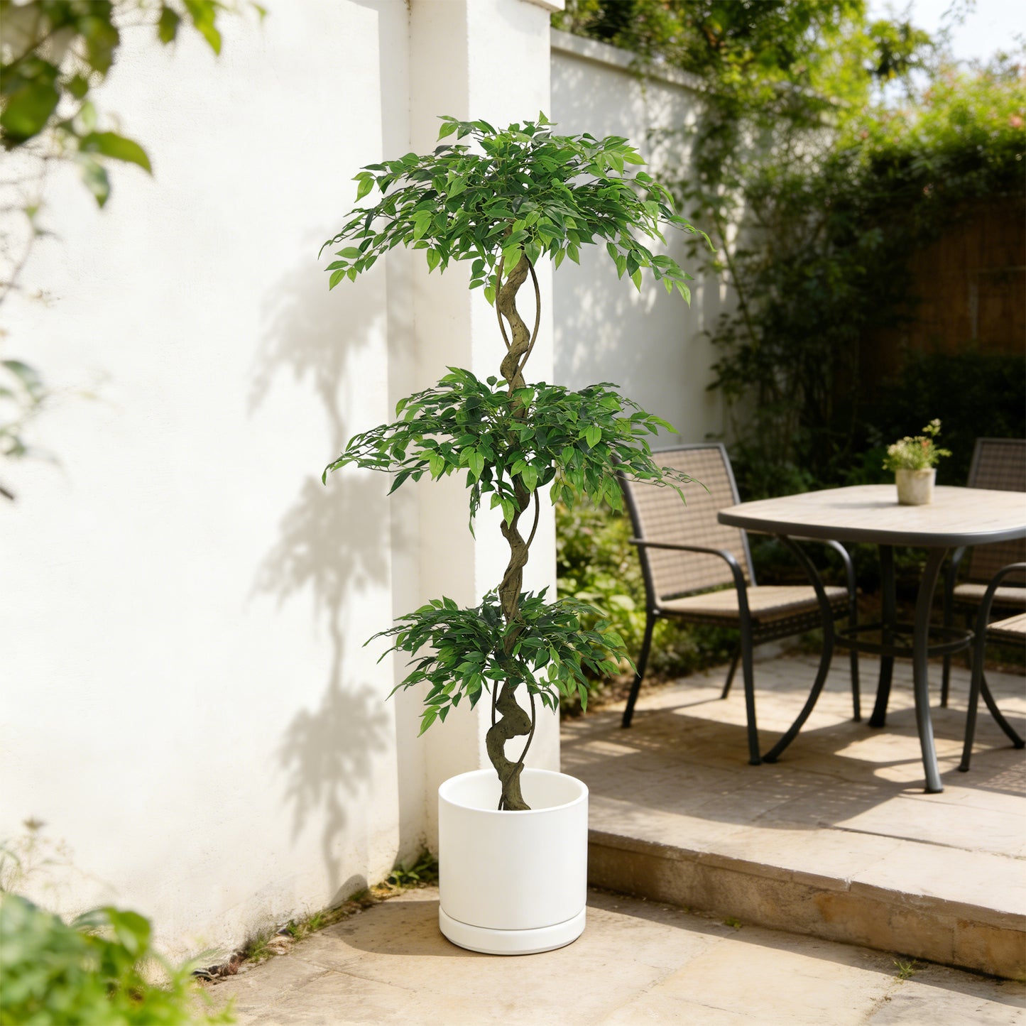 6FT Artificial Ficus Tree with Pot - Lifelike Green Decor