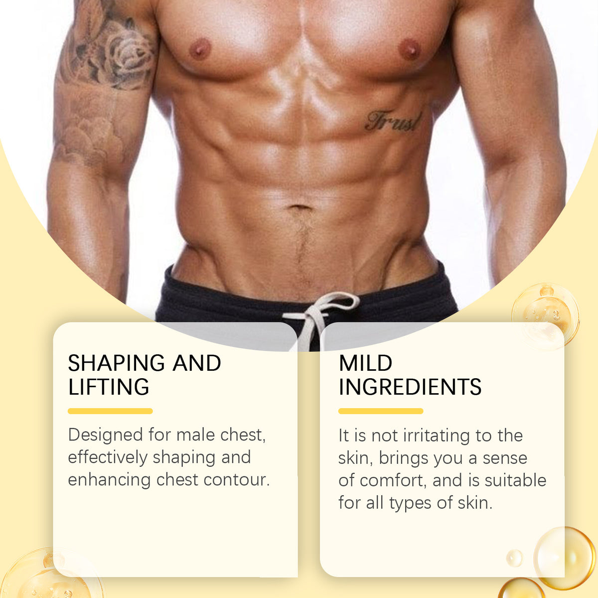 Men's Chest Firming Massage Cream - 30g