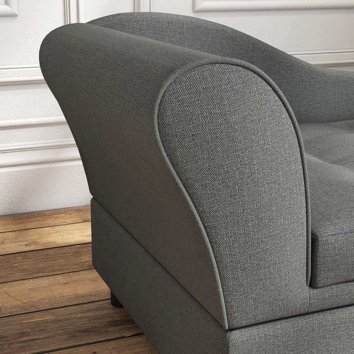 Pet Sofa Bed for Small Dogs with Storage - Gray, 740x485x165 mm