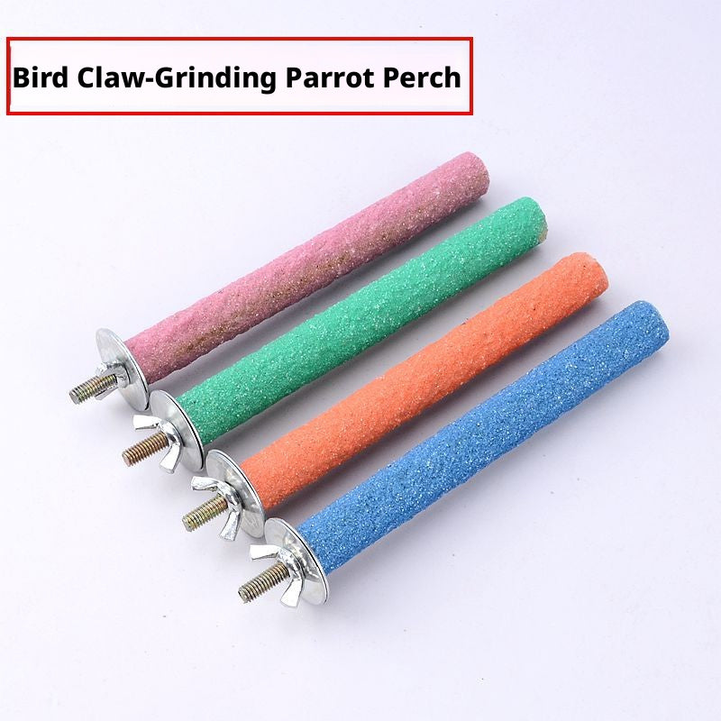 Parrot Station Pole 1.7cm x 10cm - Random Color - 1 Pole for Bird Enclosures