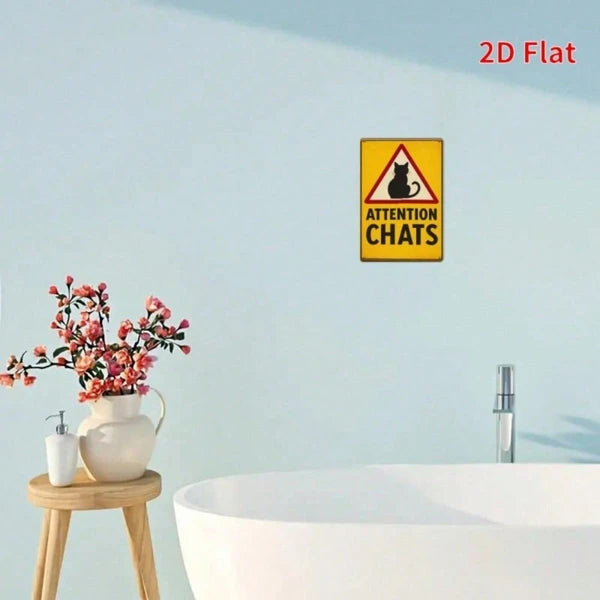 Metal Tin Wall Decoration - 20 cm x 20 cm